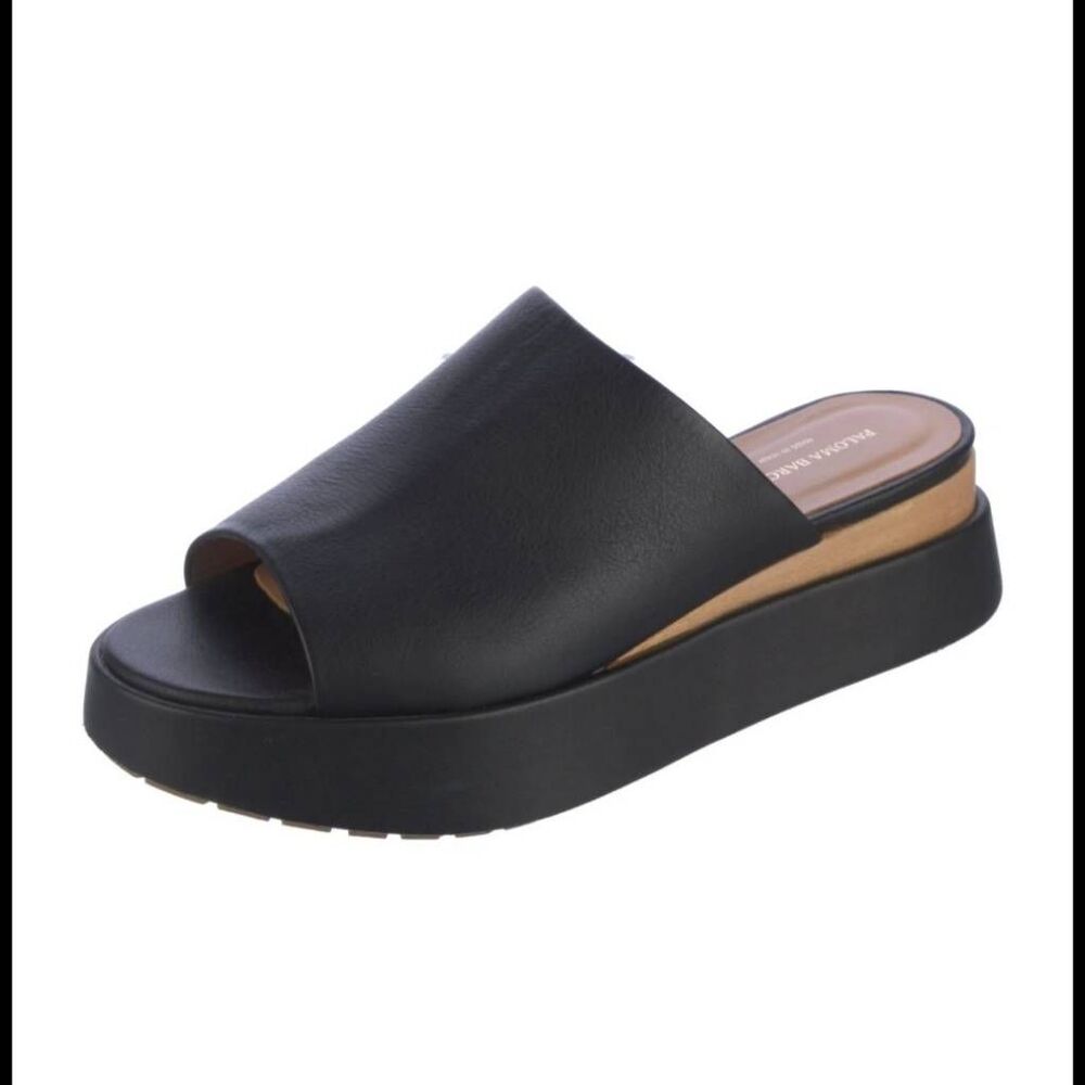 Paloma Barcelo Platform Leather Slides